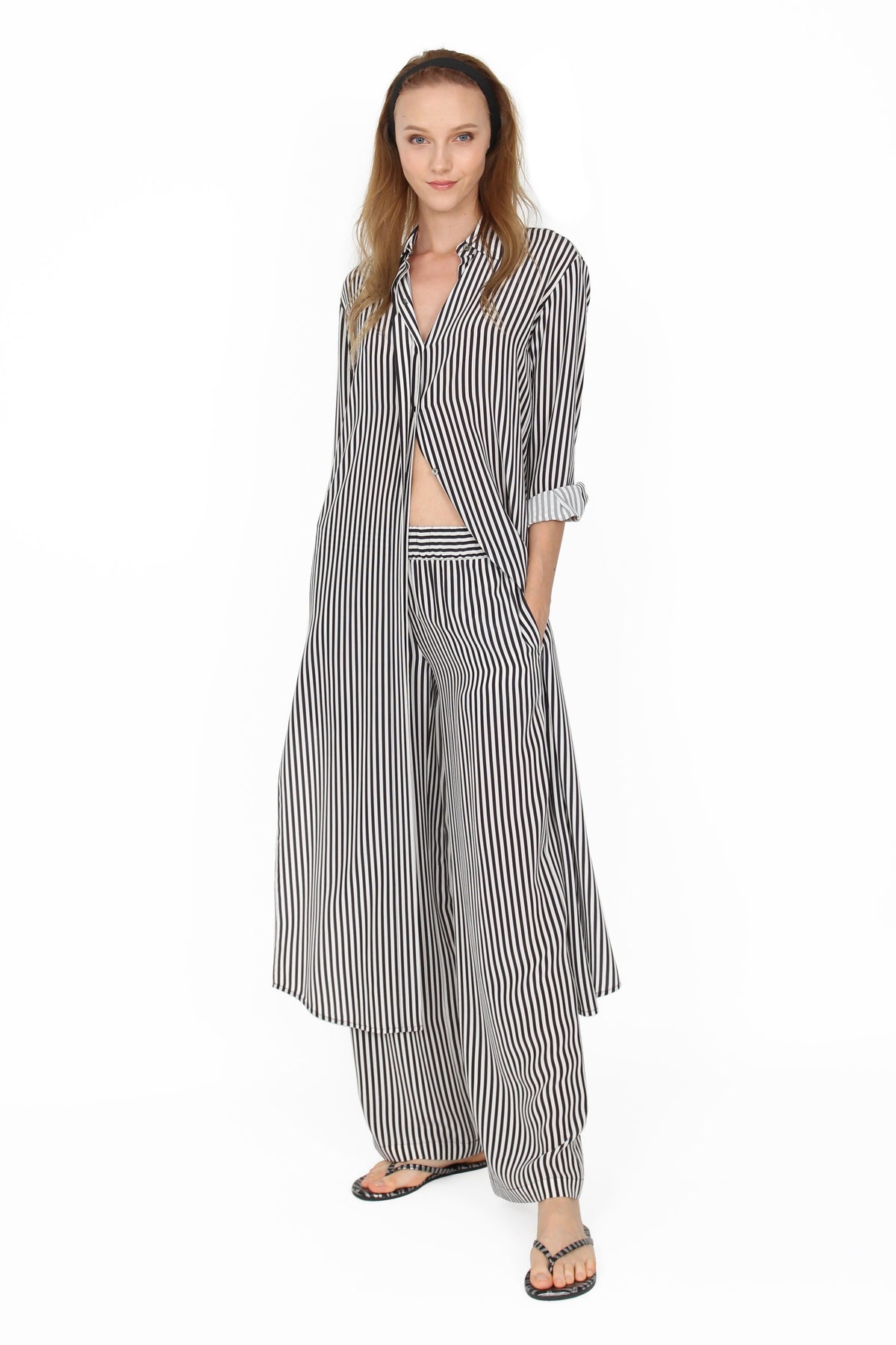 Maxi Button Down Dress Marie France Van Damme 