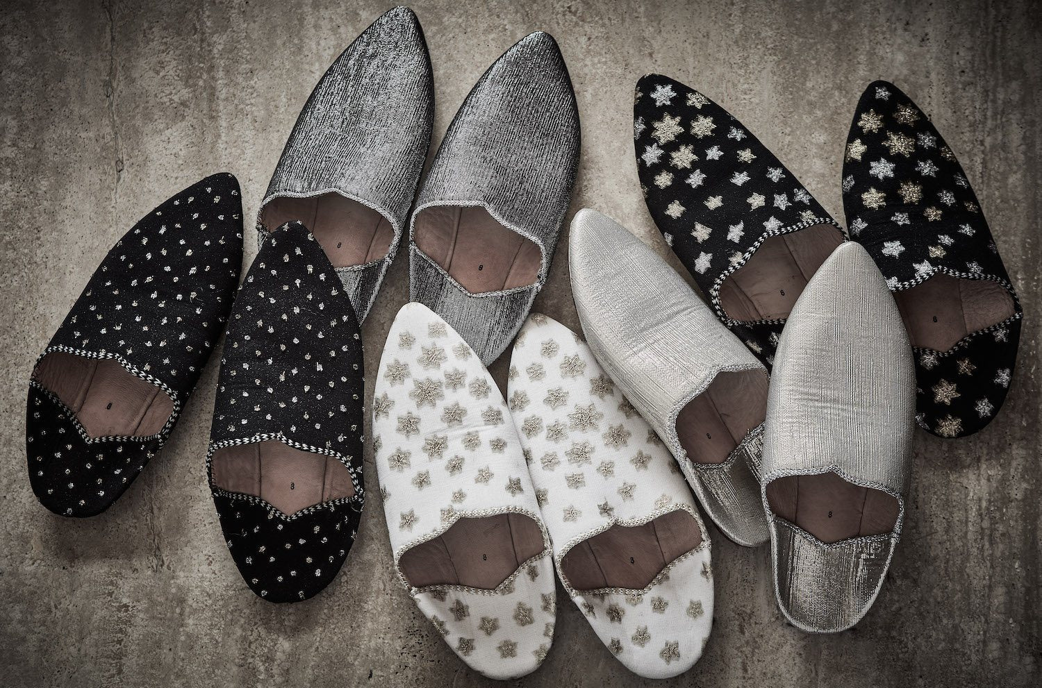 Metallic Dot Babouche Marie France Van Damme 