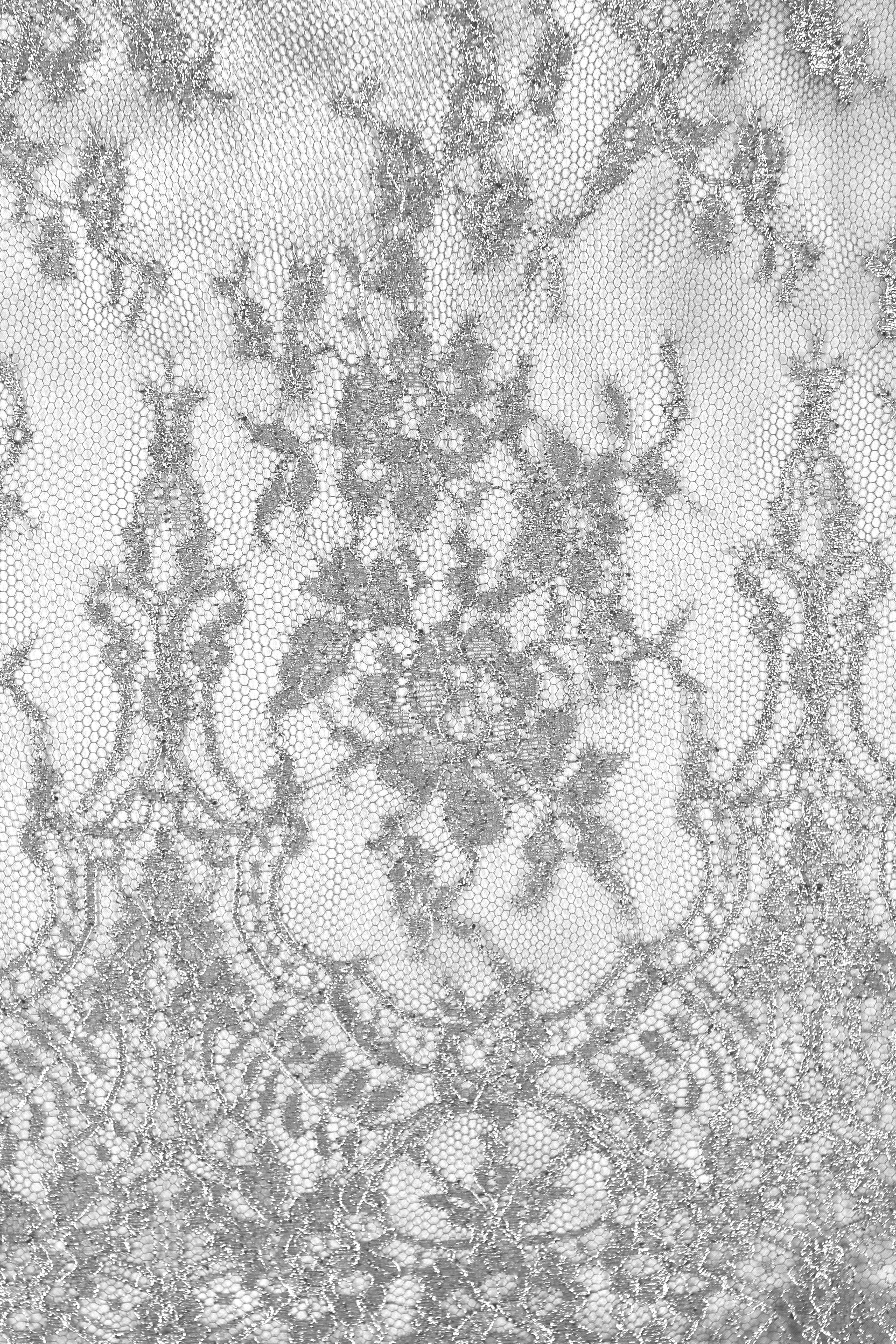 Metallic Long French Lace Cami Dress Marie France Van Damme 