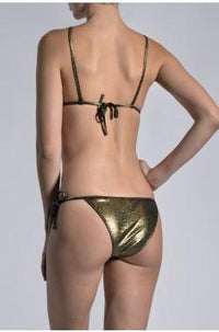 Metallic Rafia Triangle Bikini Swimwear Marie France Van Damme 