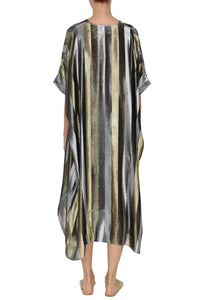 Metallic Stripe Midi Boubou Marie France Van Damme 