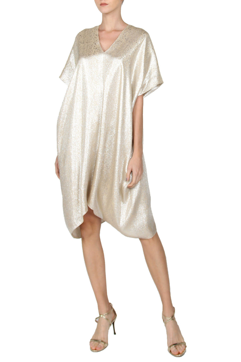 Midi Metallic Boubou Marie France Van Damme One Size New Gold 