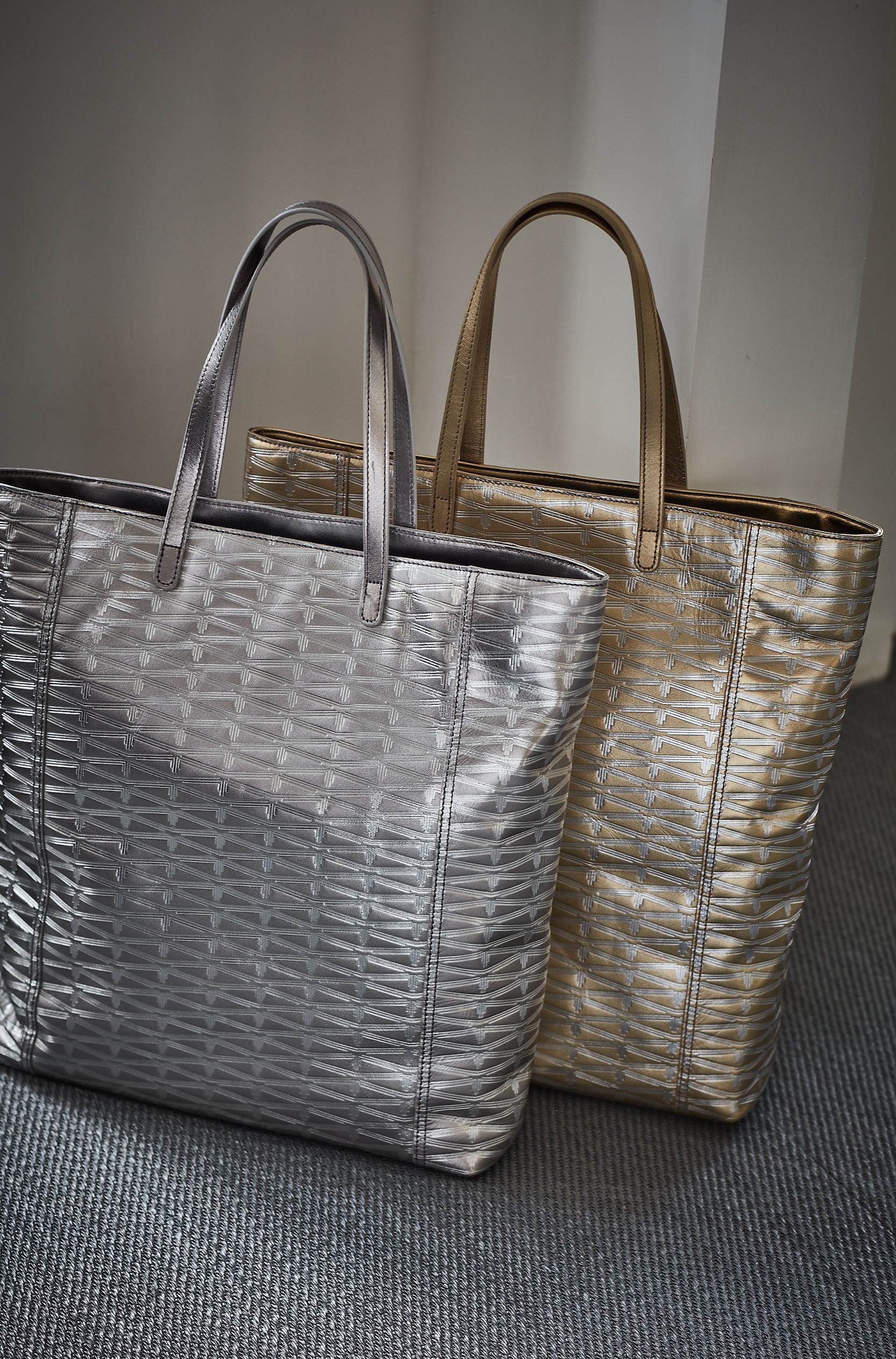 Monogram Large Leather Tote Accessories Marie France Van Damme 