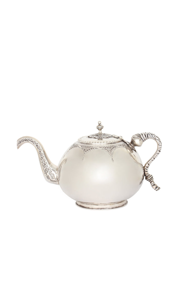 Moroccan Antique Teapot Marie France Van Damme Silver 