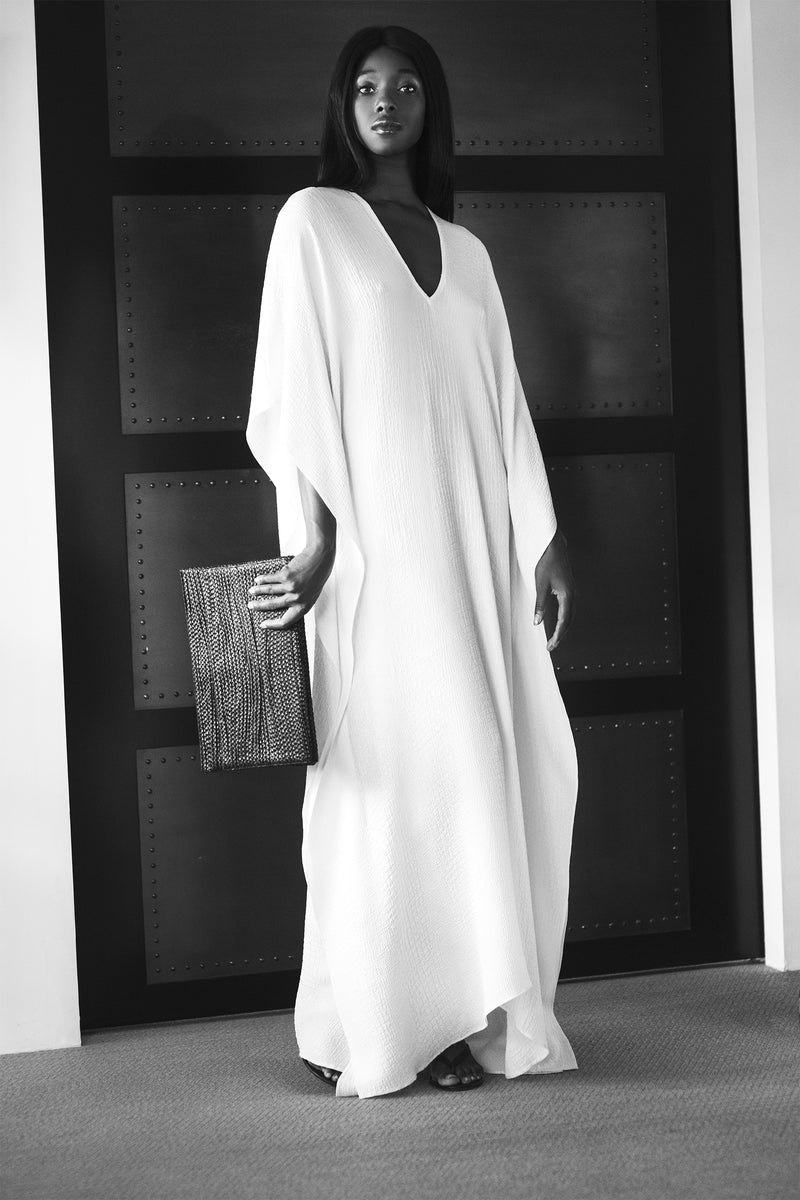 Silk Croco Jacquard Boubou Caftan