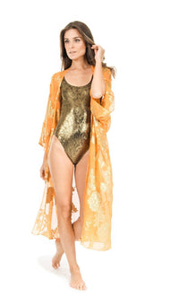 Orange Gold Babani Cover Up Marie France Van Damme One Size Orange 