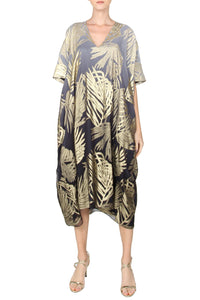 Palm Midi Metallic BouBou Marie France Van Damme One Size Black Gold Ombre 