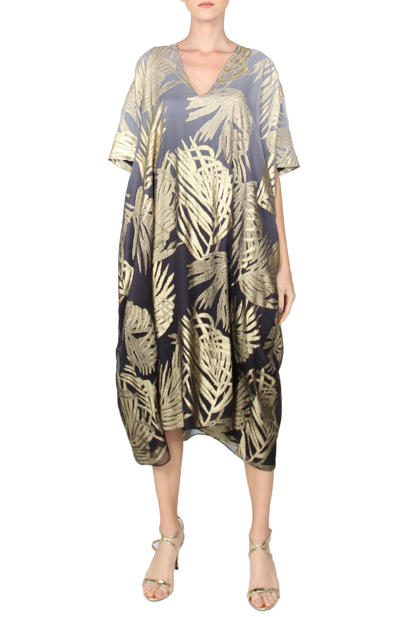 Palm Midi Metallic BouBou Marie France Van Damme One Size Black Gold Ombre 