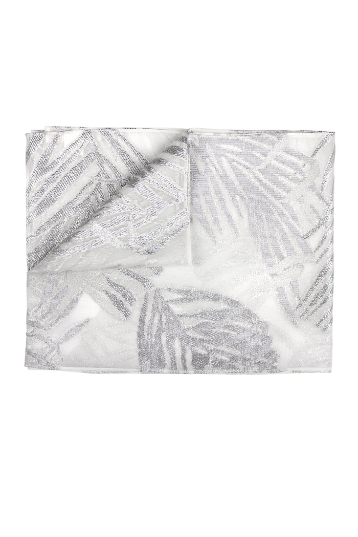 Palm Scarf Marie France Van Damme One Size White Silver 