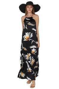 Printed Racer Back Long Dress Dresses Marie France Van Damme 