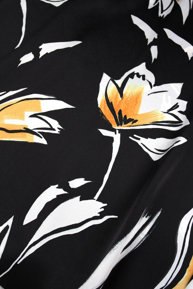 Printed Racer Back Long Dress Dresses Marie France Van Damme 