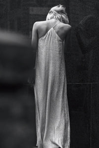 Racer Back Metallic Sun Dress Dresses Marie France Van Damme 