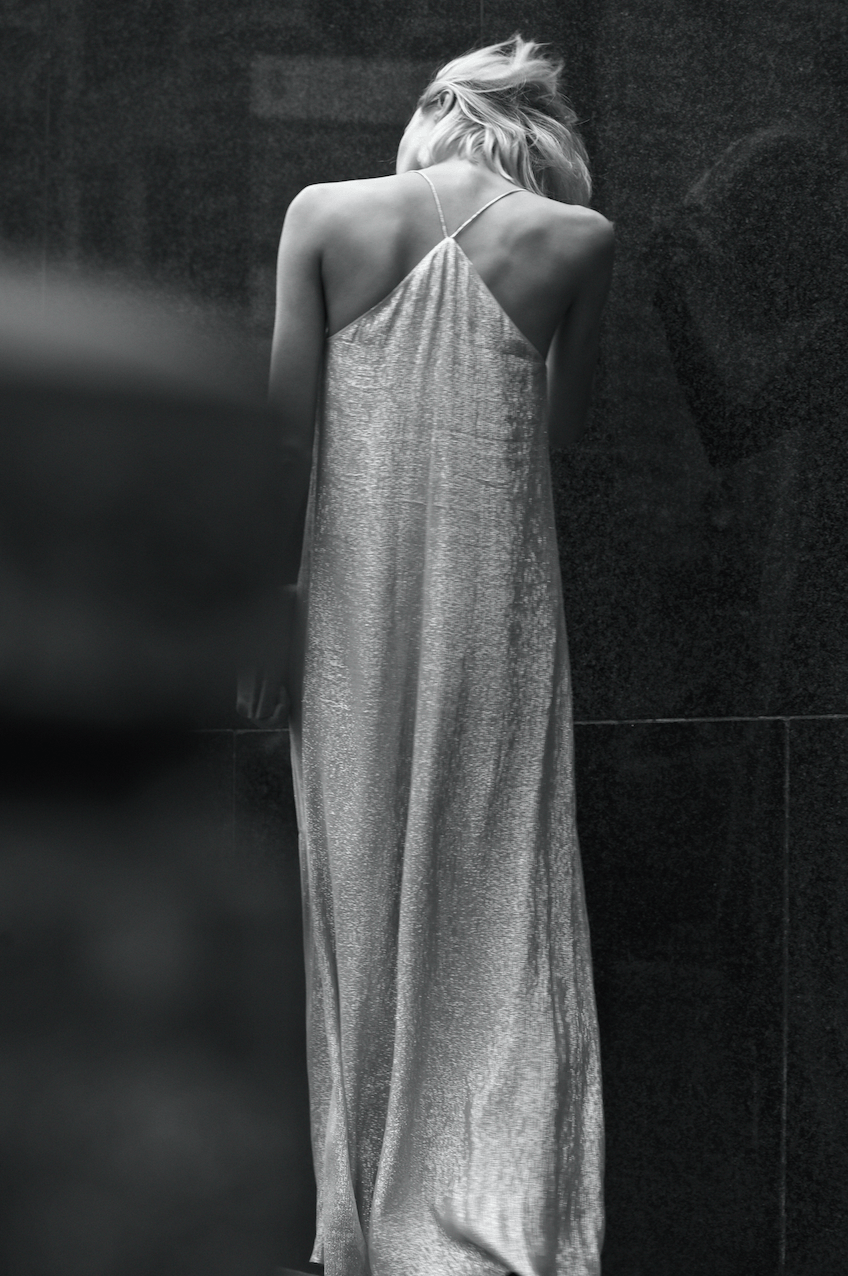 Racer Back Metallic Sun Dress Dresses Marie France Van Damme 