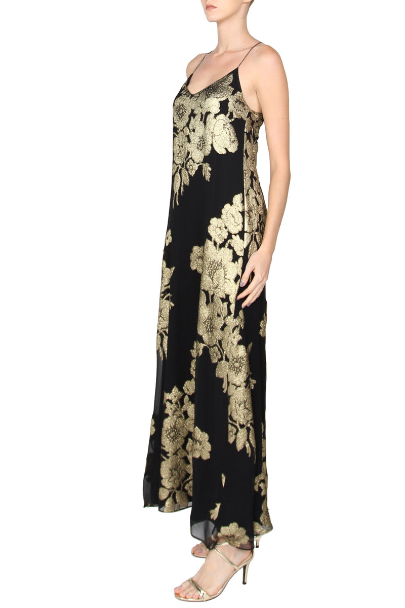 Racer Back Rose Lurex Sun Dress Dresses Marie France Van Damme 