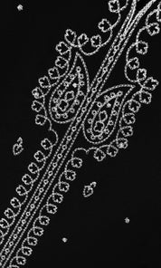 Rain Drop Lurex Embroidery Sleeveless Long Dress Tunics Marie France Van Damme 