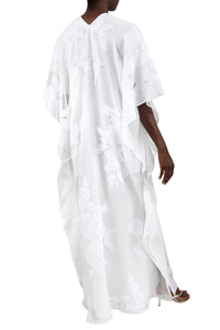 Rose Flower Metallic Boubou Caftans Marie France Van Damme 