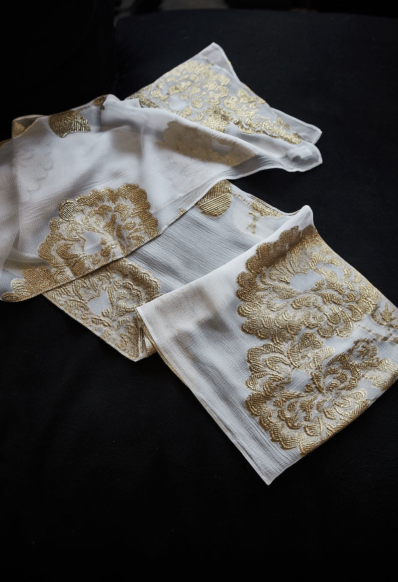 Rose Scarf Marie France Van Damme 