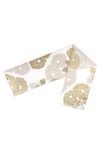 Rose Scarf Marie France Van Damme One Size White Gold 
