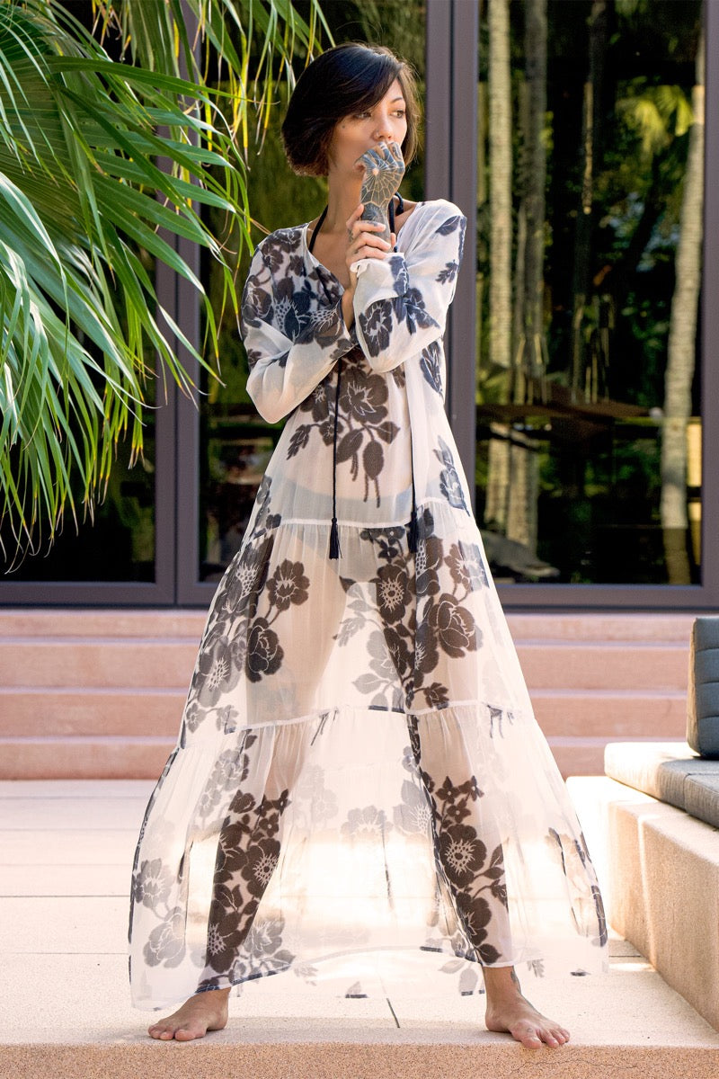 Ruffle Long Sleeve Dress