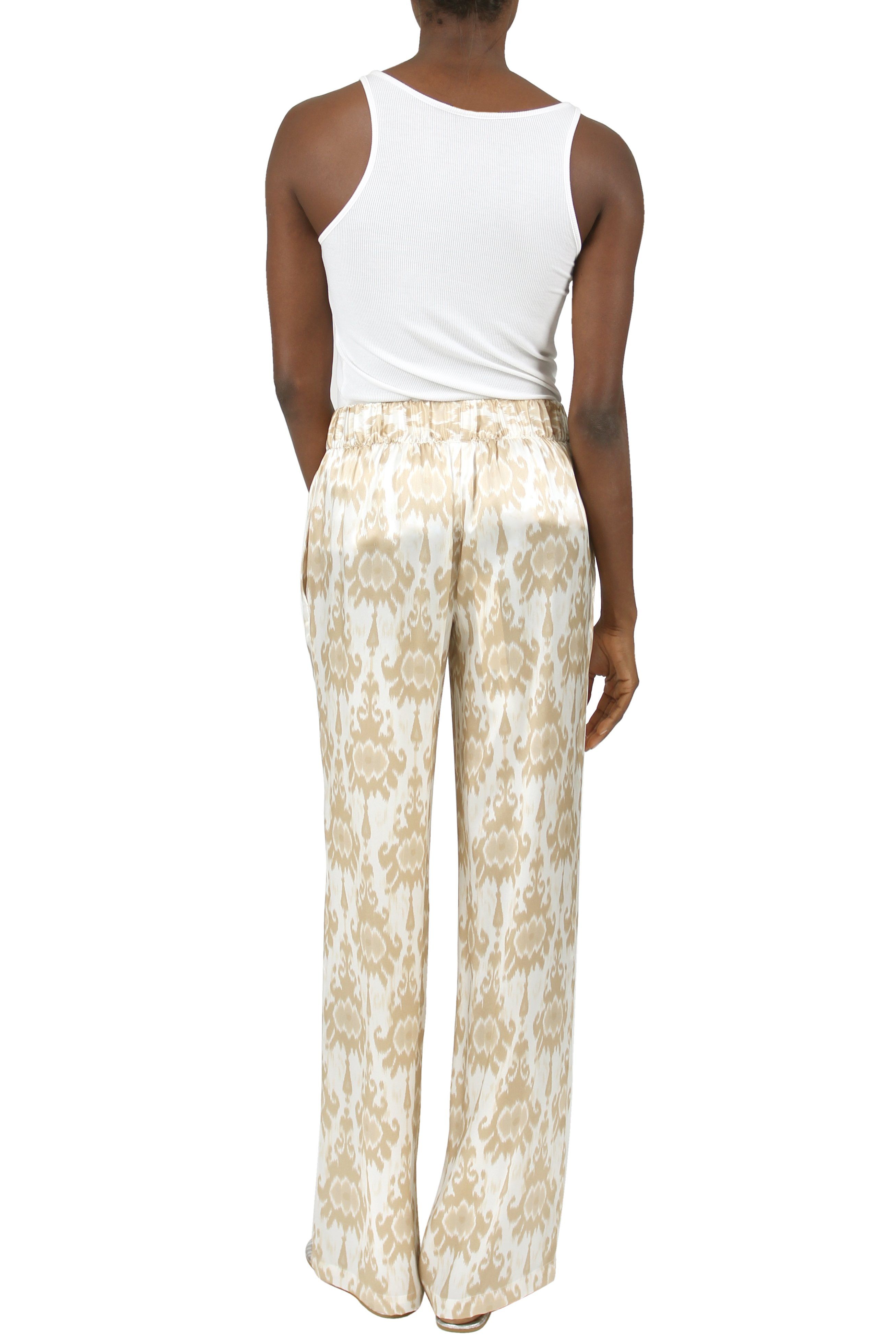 Satin Flare Pants Marie France Van Damme 