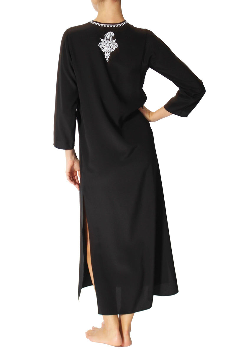 Silk Crepe de Chine Long Dress Marie France Van Damme 