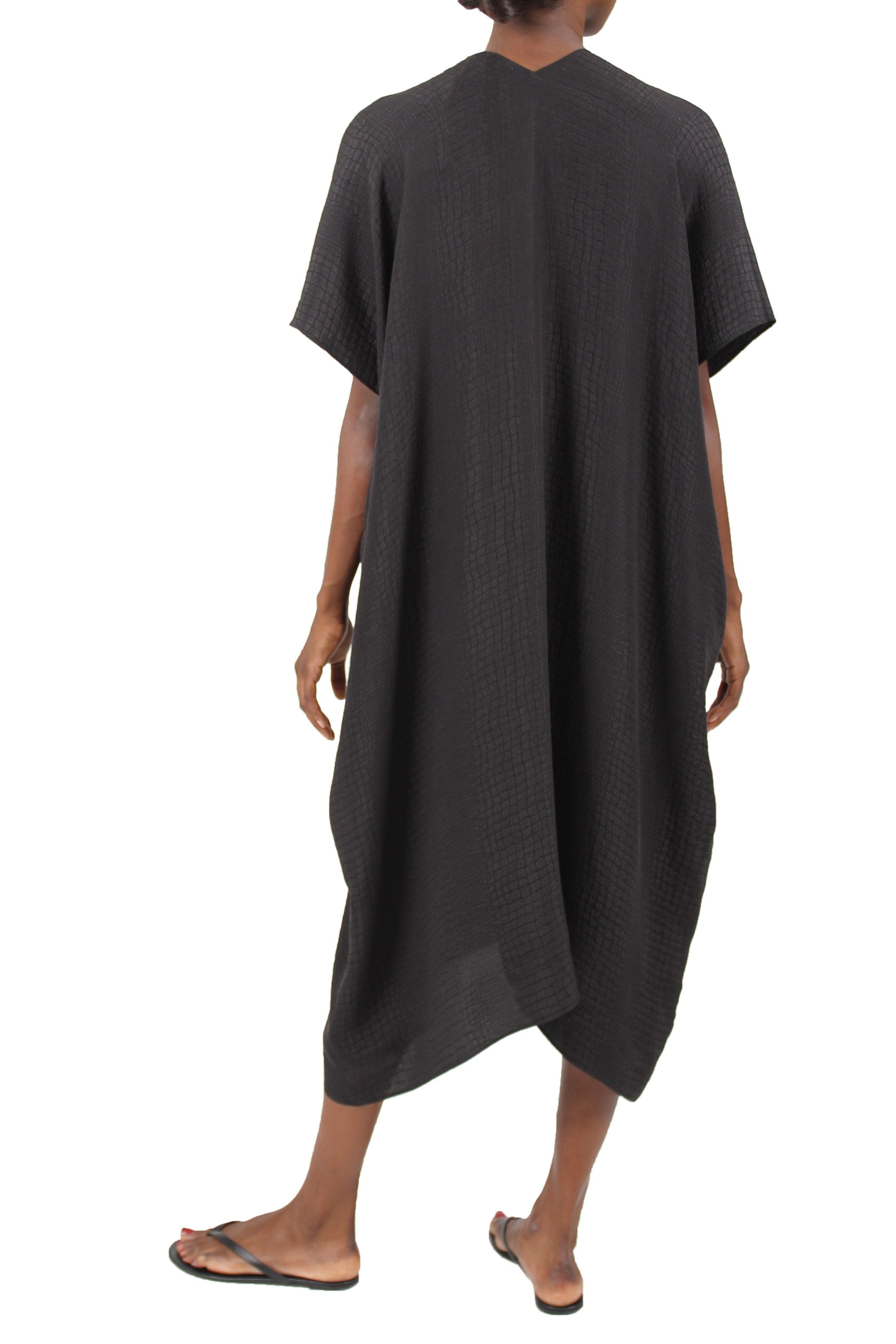 Silk Croco Jacquard Midi Boubou Marie France Van Damme 