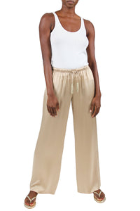 Silk Satin Pajama Pants Pants Marie France Van Damme 0 Nude 