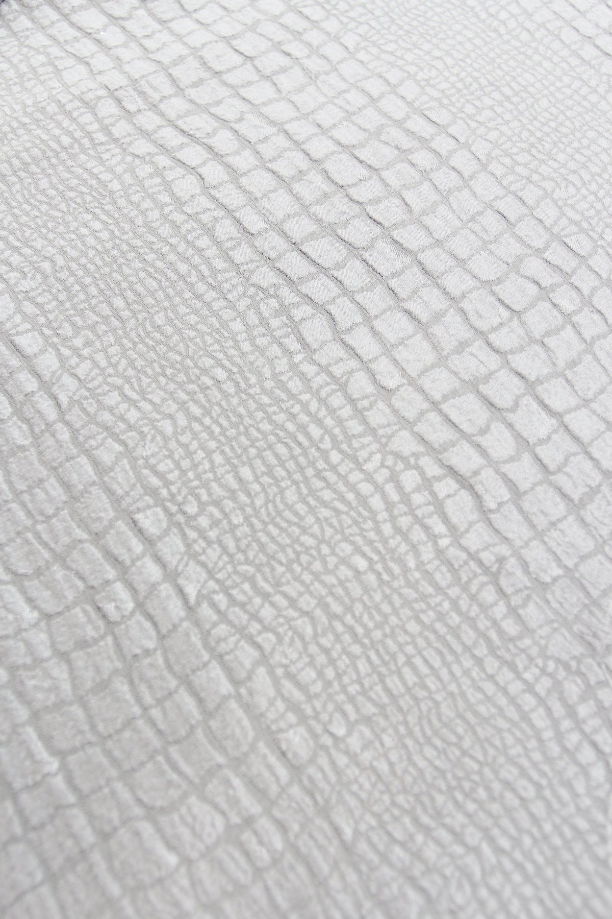 White Silk Croco Jacquard Boubou Caftan Caftans Marie France Van Damme 