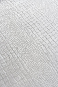 White Silk Croco Jacquard Boubou Caftan Caftans Marie France Van Damme 